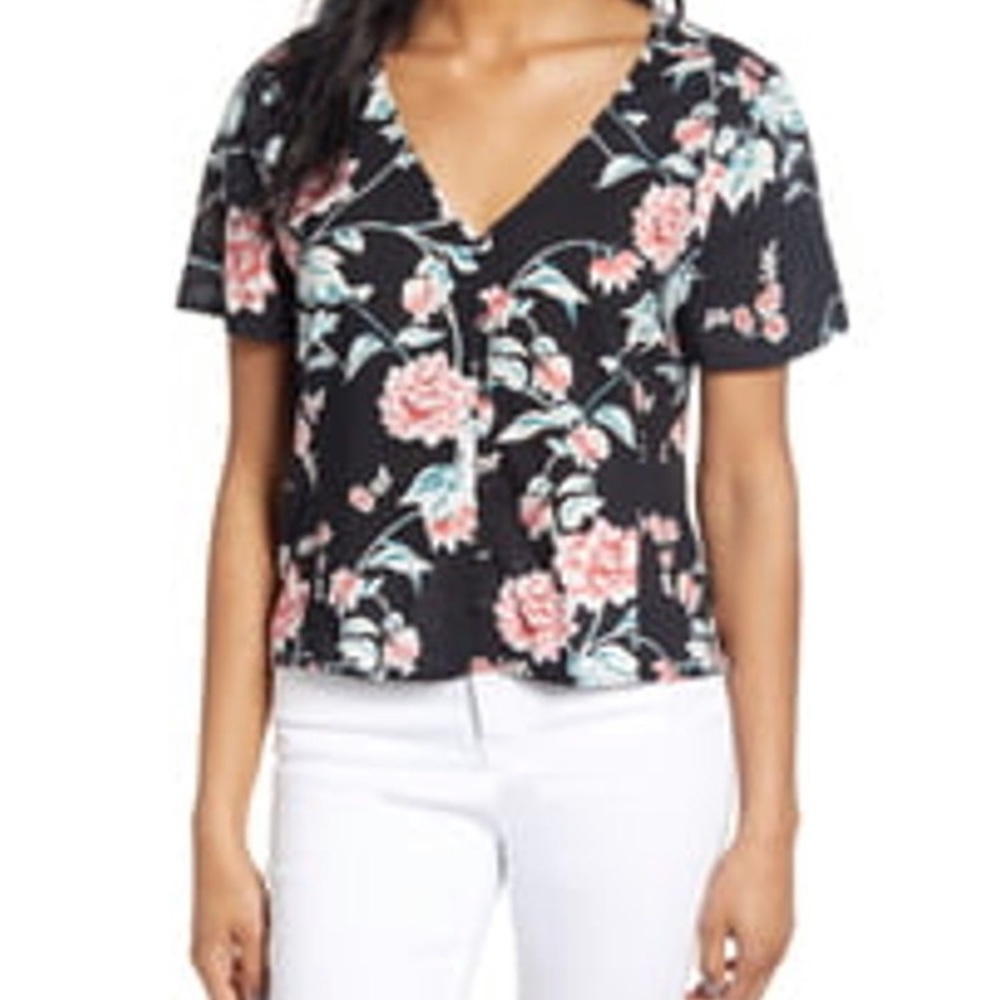 BP. – BLACK DAHLIA FLORAL Blouse
